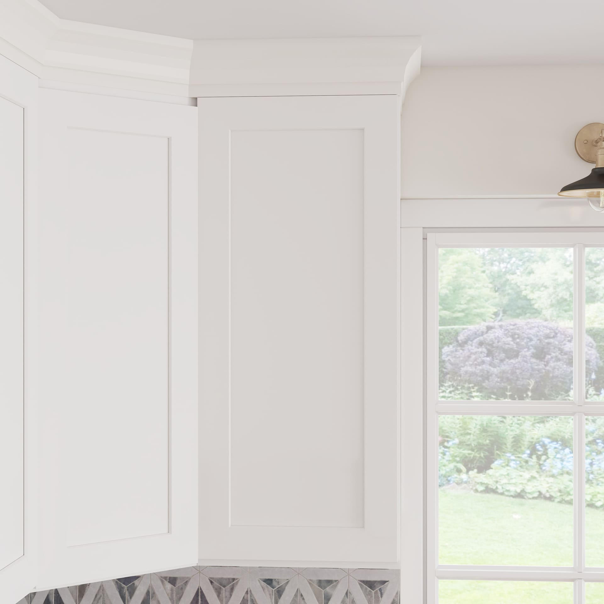 White Shaker RTA W18" X H42" X D12" Standard Wall Cabinet with 1 Door and 3 Shelves
