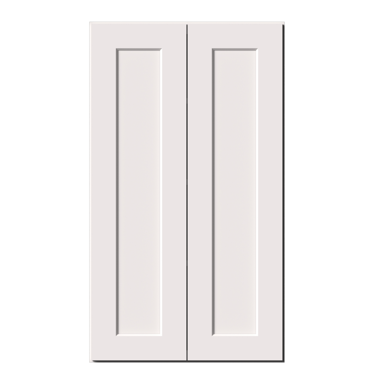 White Shaker RTA W24" X H42" X D12" Standard Wall Cabinet with 2 Doors and 3 Shelves