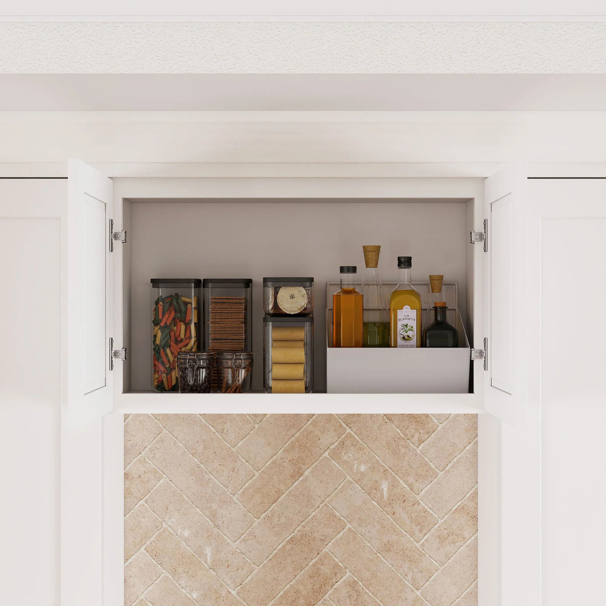 White Shaker RTA W30" X H18" X D12" Wall Cabinet with 2 Doors