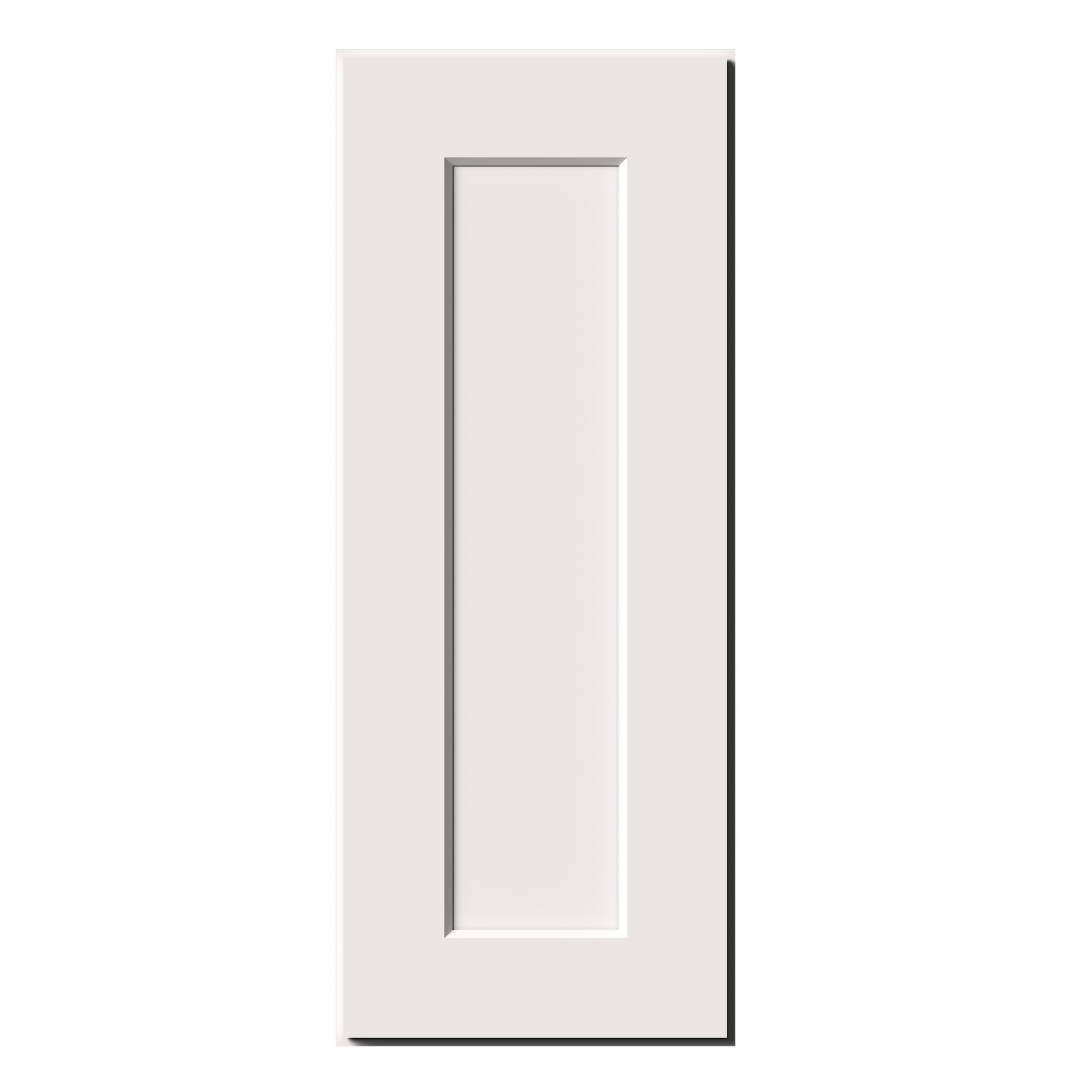 White Shaker RTA 9"W-21"W x 12"D x 30"H/36"H Standard Wall Cabinet with 1 Door and 2 Shelves