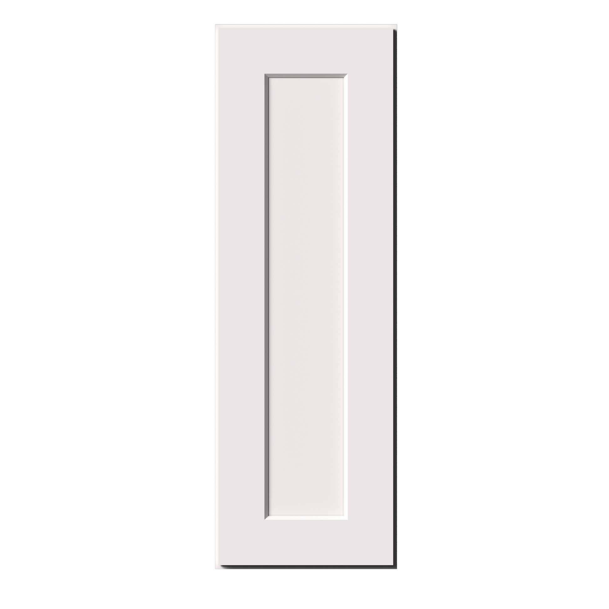 White Shaker RTA 9"W-21"W x 12"D x 30"H/36"H Standard Wall Cabinet with 1 Door and 2 Shelves