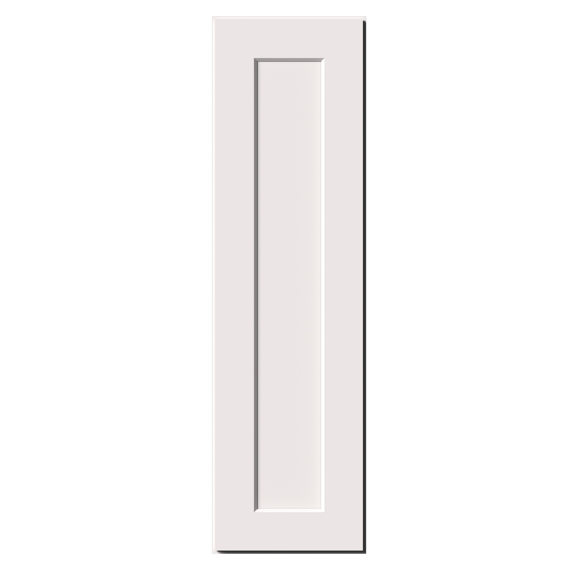 White Shaker RTA 9"W-21"W x 12"D x 42"H Standard Wall Cabinet with 1 Door and 3 Shelves