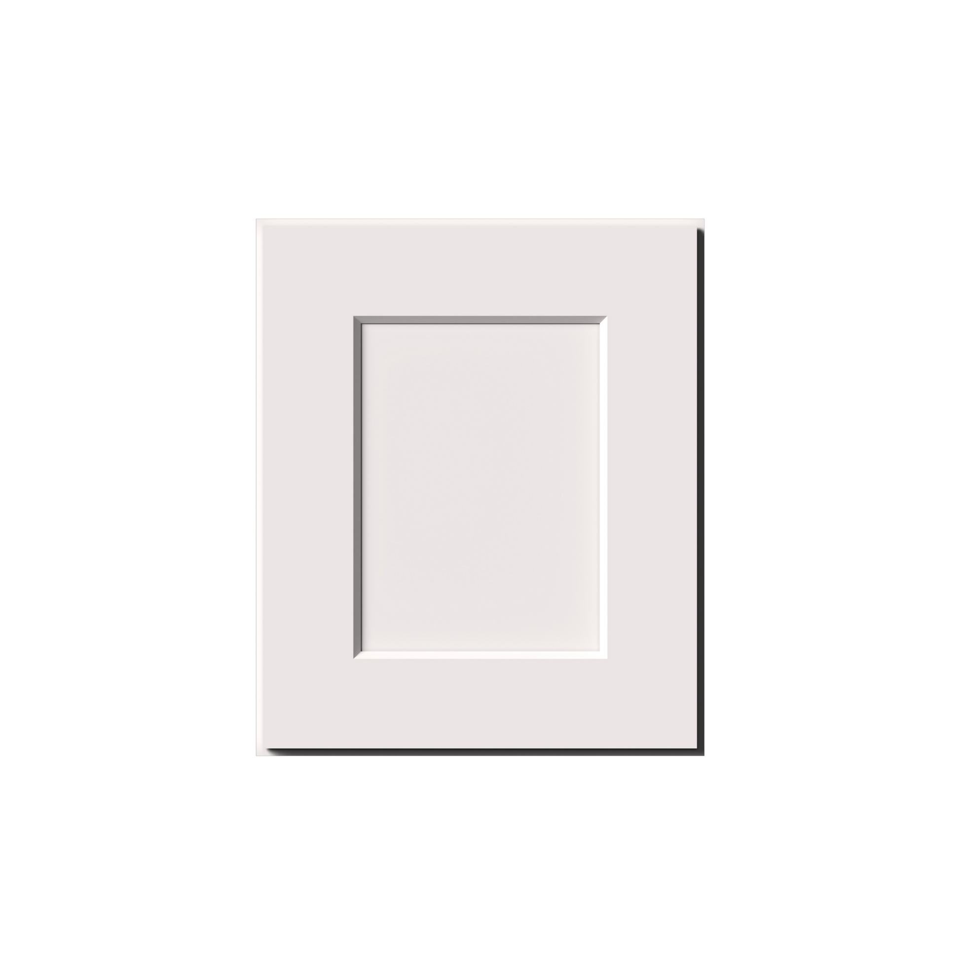 White Shaker RTA 12"W-21"W x 12"D x 18"H Short Wall Cabinet with 1 Door