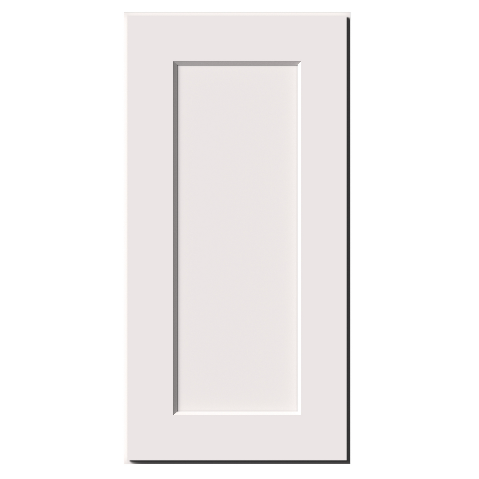 White Shaker RTA 9"W-21"W x 12"D x 30"H/36"H Standard Wall Cabinet with 1 Door and 2 Shelves