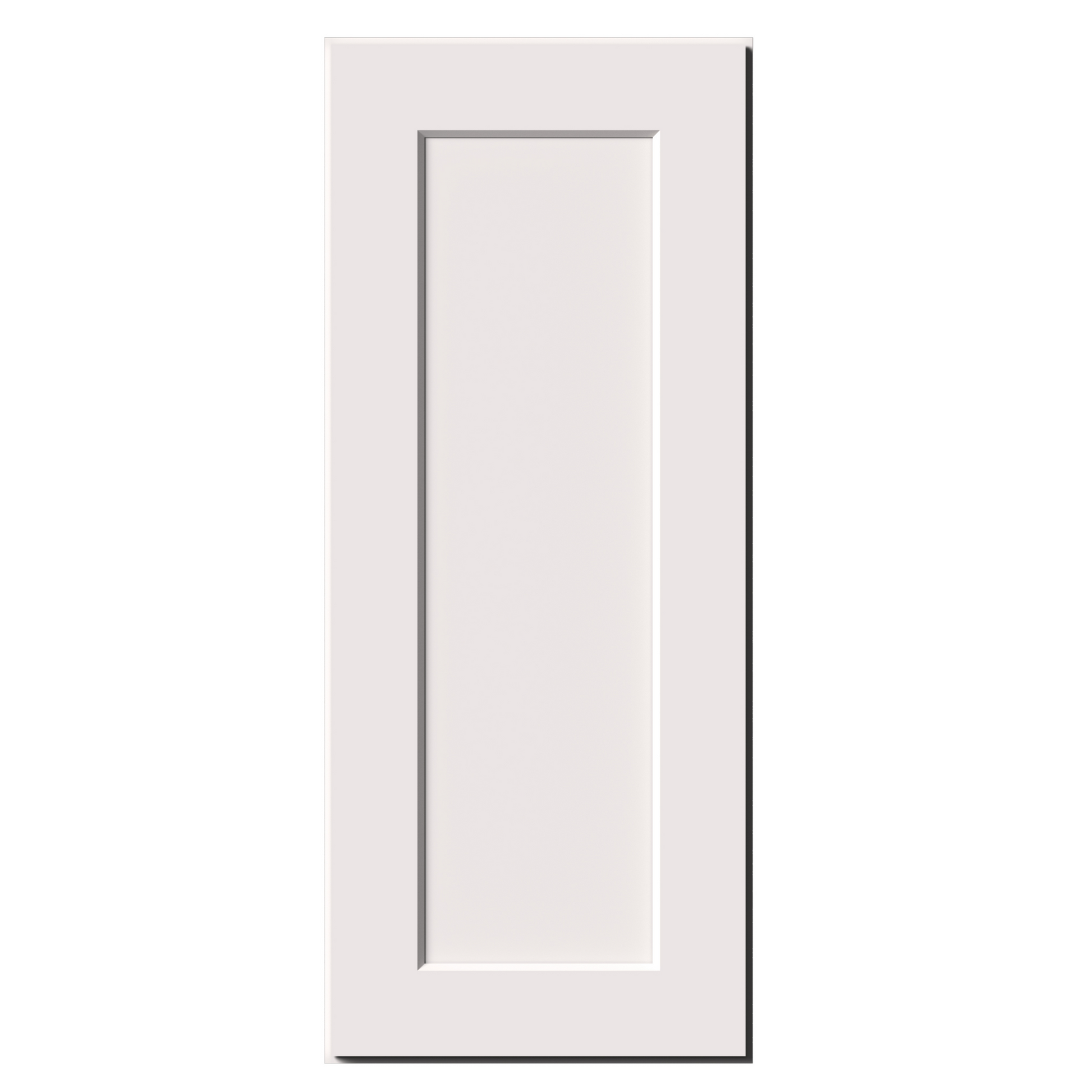 White Shaker RTA 9"W-21"W x 12"D x 30"H/36"H Standard Wall Cabinet with 1 Door and 2 Shelves