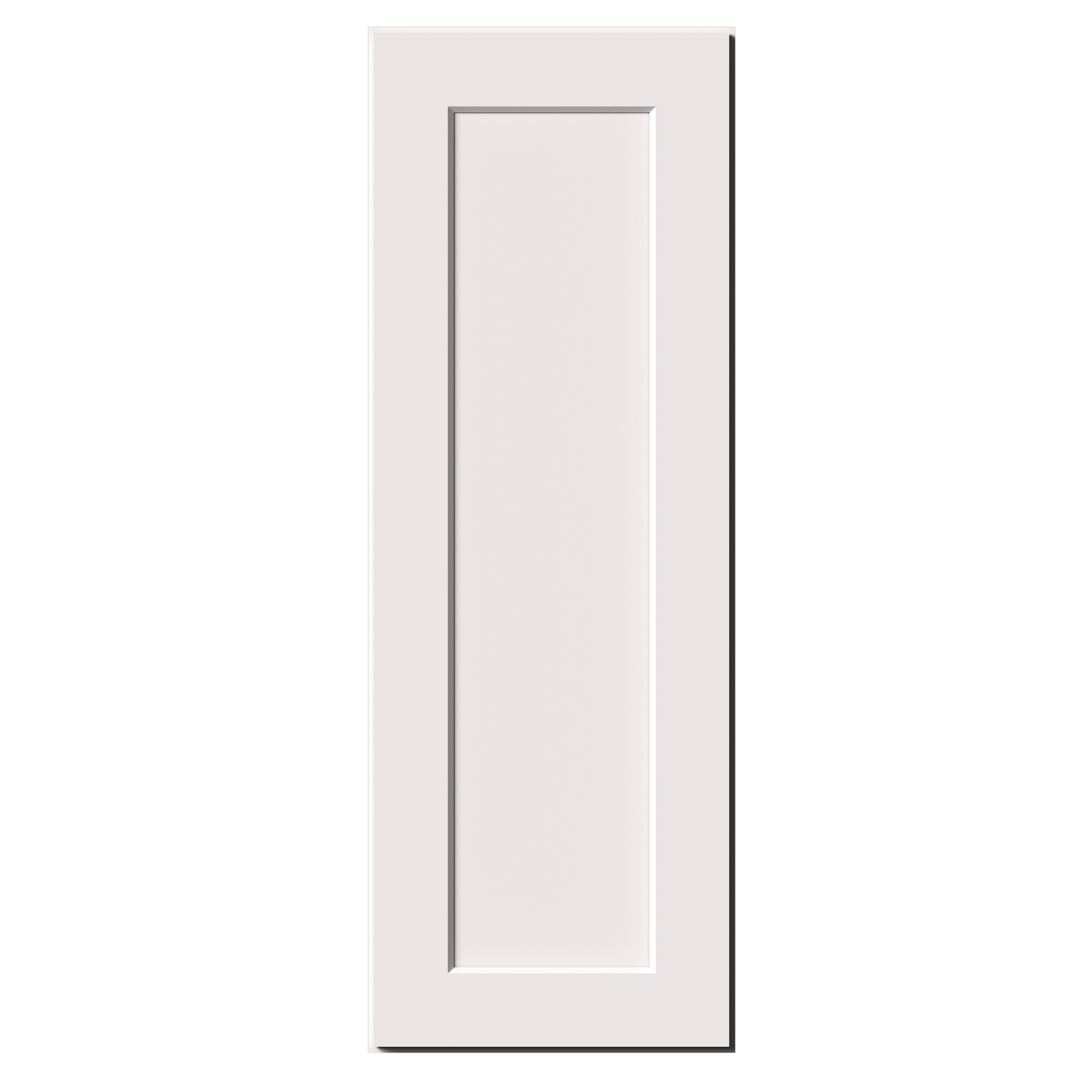 White Shaker RTA 9"W-21"W x 12"D x 42"H Standard Wall Cabinet with 1 Door and 3 Shelves
