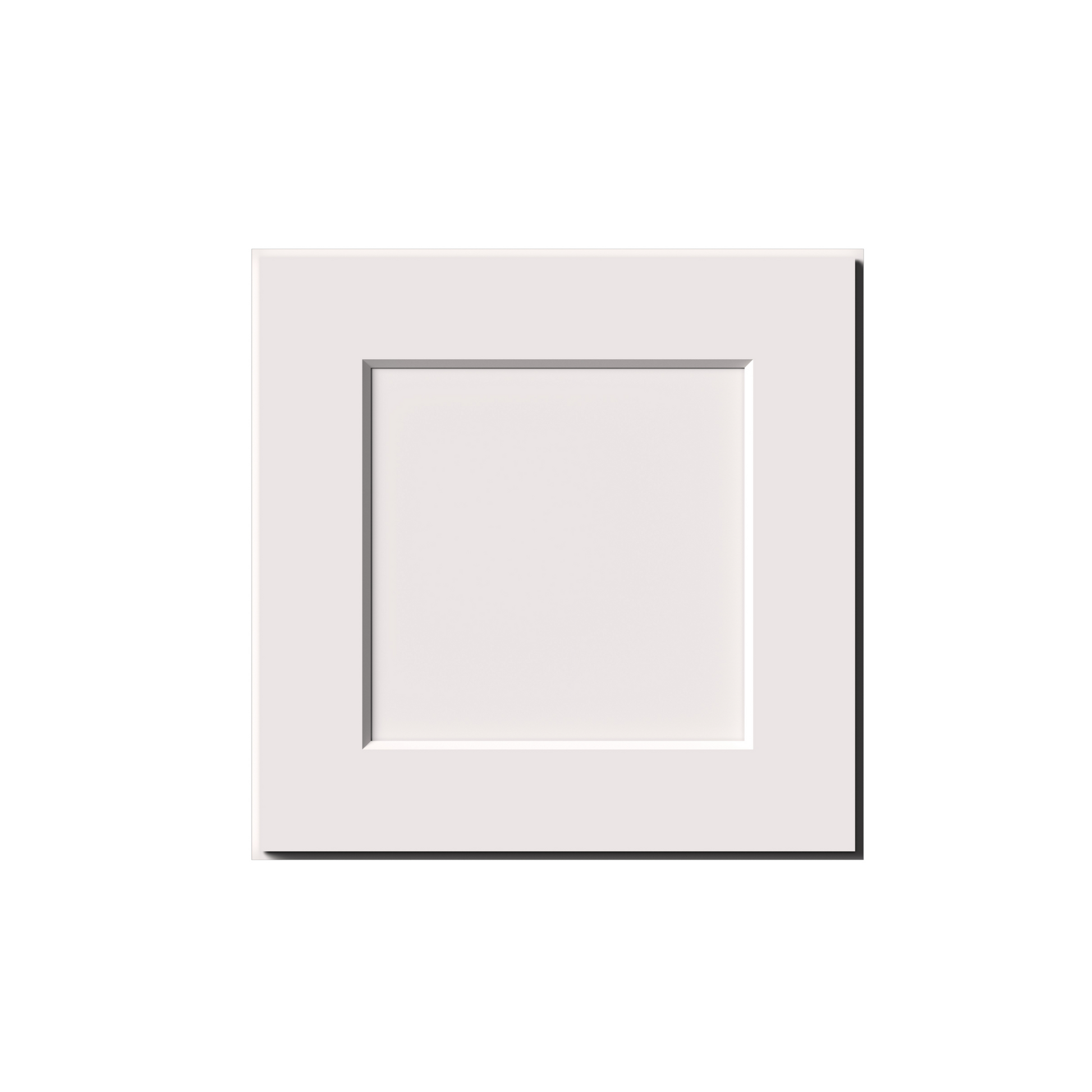White Shaker RTA 12"W-21"W x 12"D x 18"H Short Wall Cabinet with 1 Door
