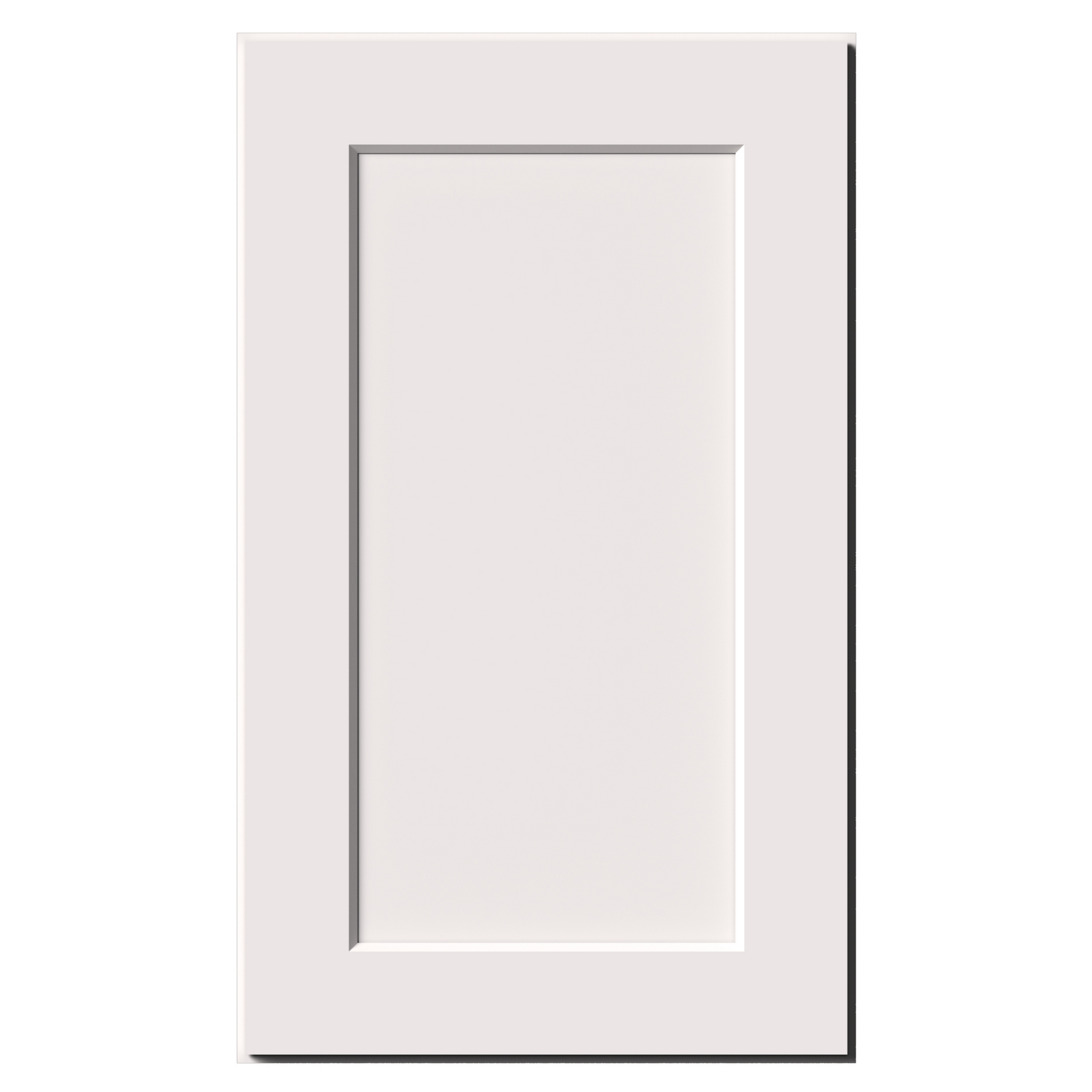 White Shaker RTA 9"W-21"W x 12"D x 30"H/36"H Standard Wall Cabinet with 1 Door and 2 Shelves