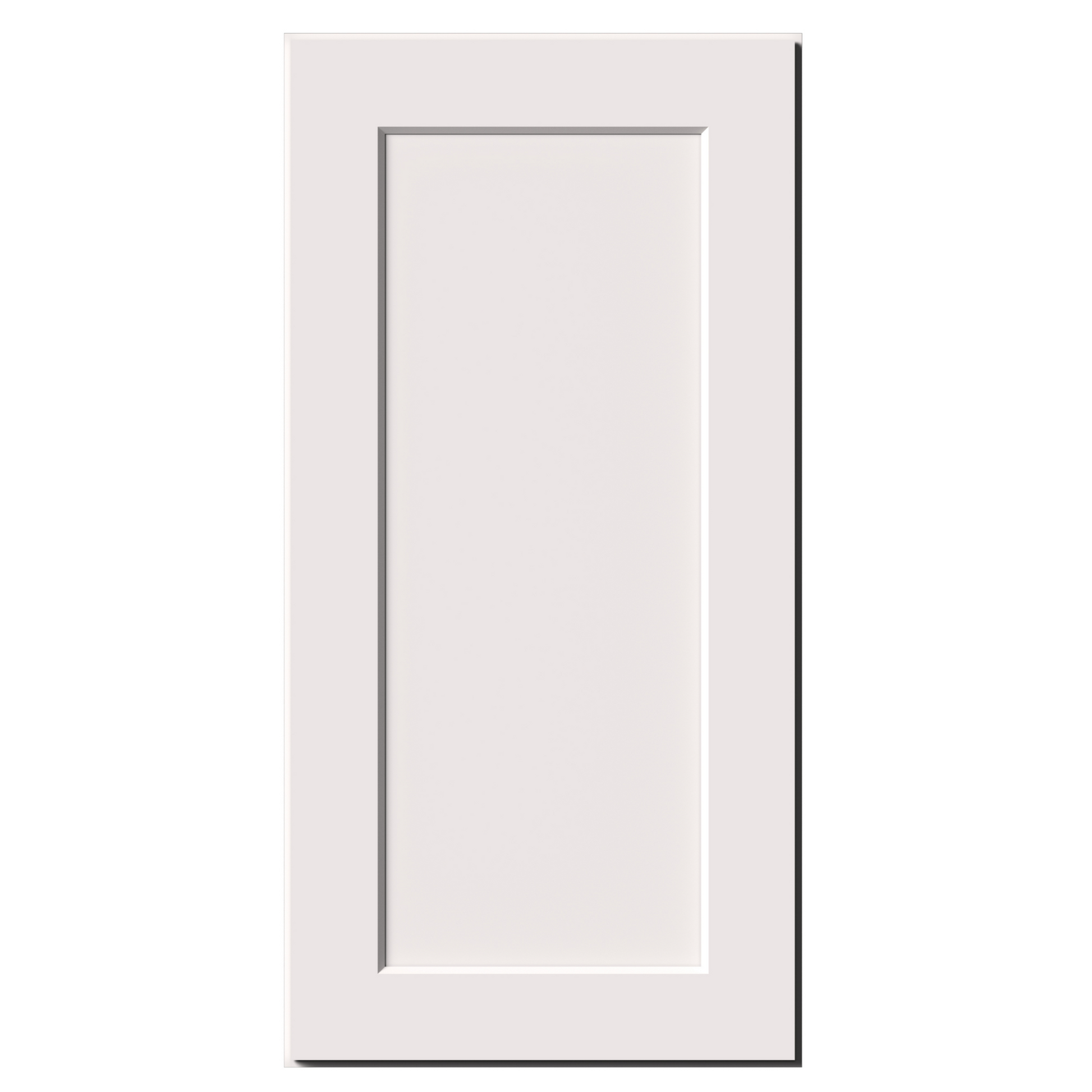 White Shaker RTA 9"W-21"W x 12"D x 30"H/36"H Standard Wall Cabinet with 1 Door and 2 Shelves