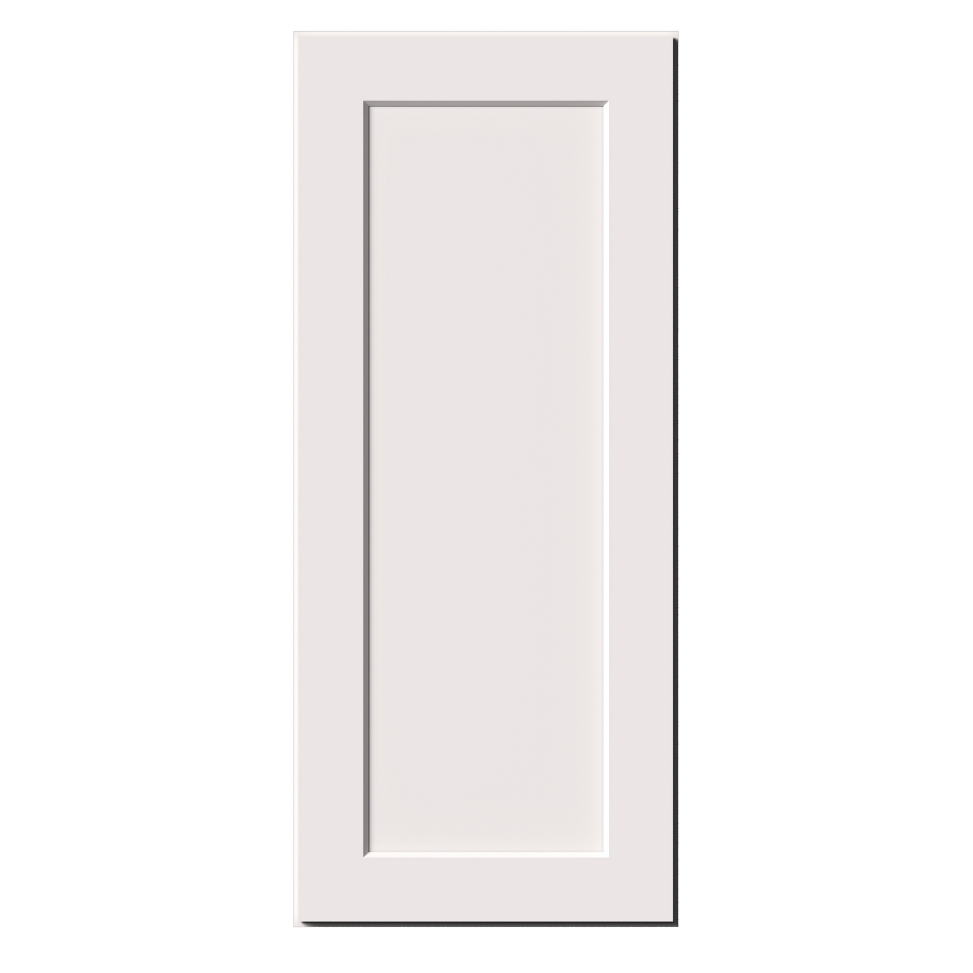 White Shaker RTA 9"W-21"W x 12"D x 42"H Standard Wall Cabinet with 1 Door and 3 Shelves