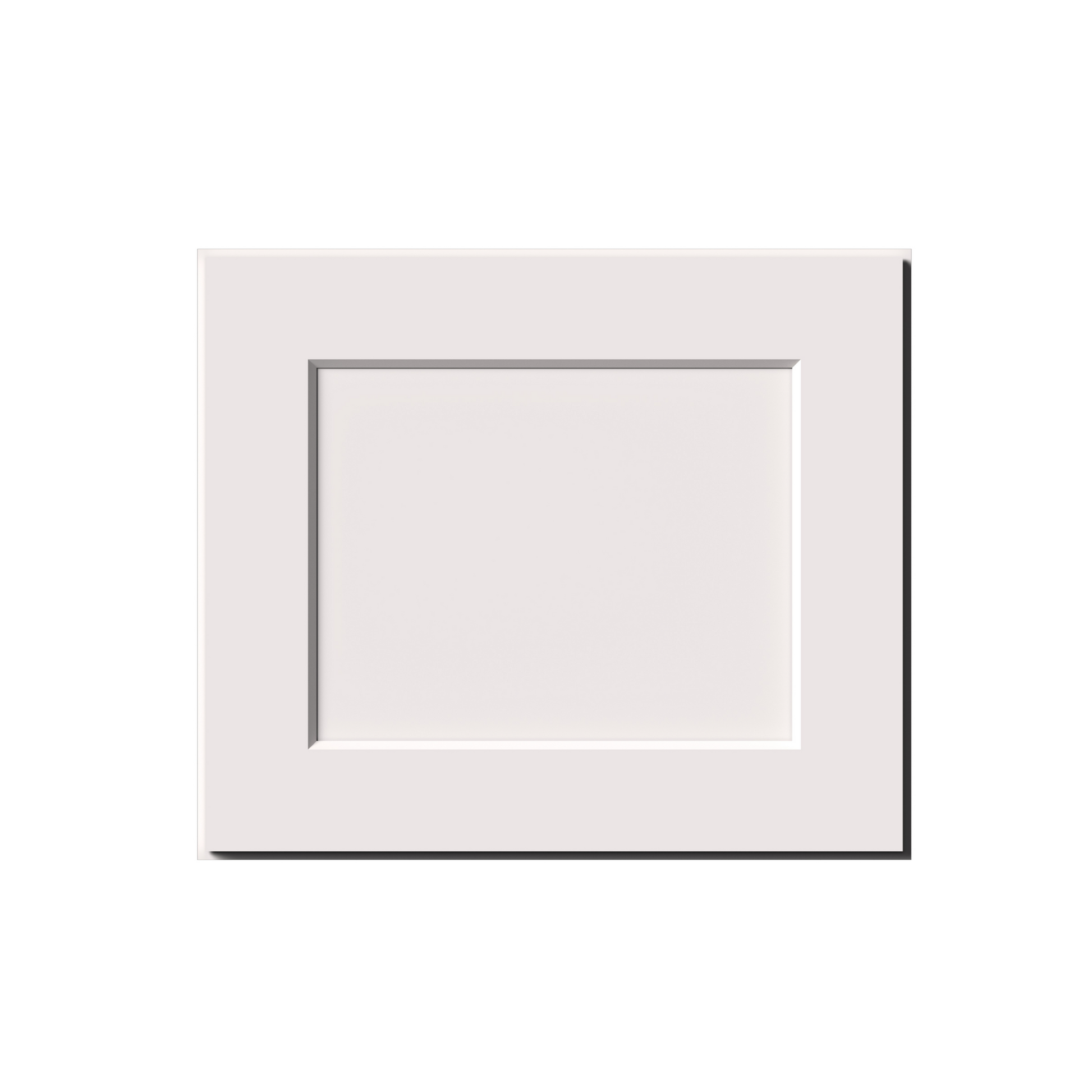White Shaker RTA 12"W-21"W x 12"D x 18"H Short Wall Cabinet with 1 Door