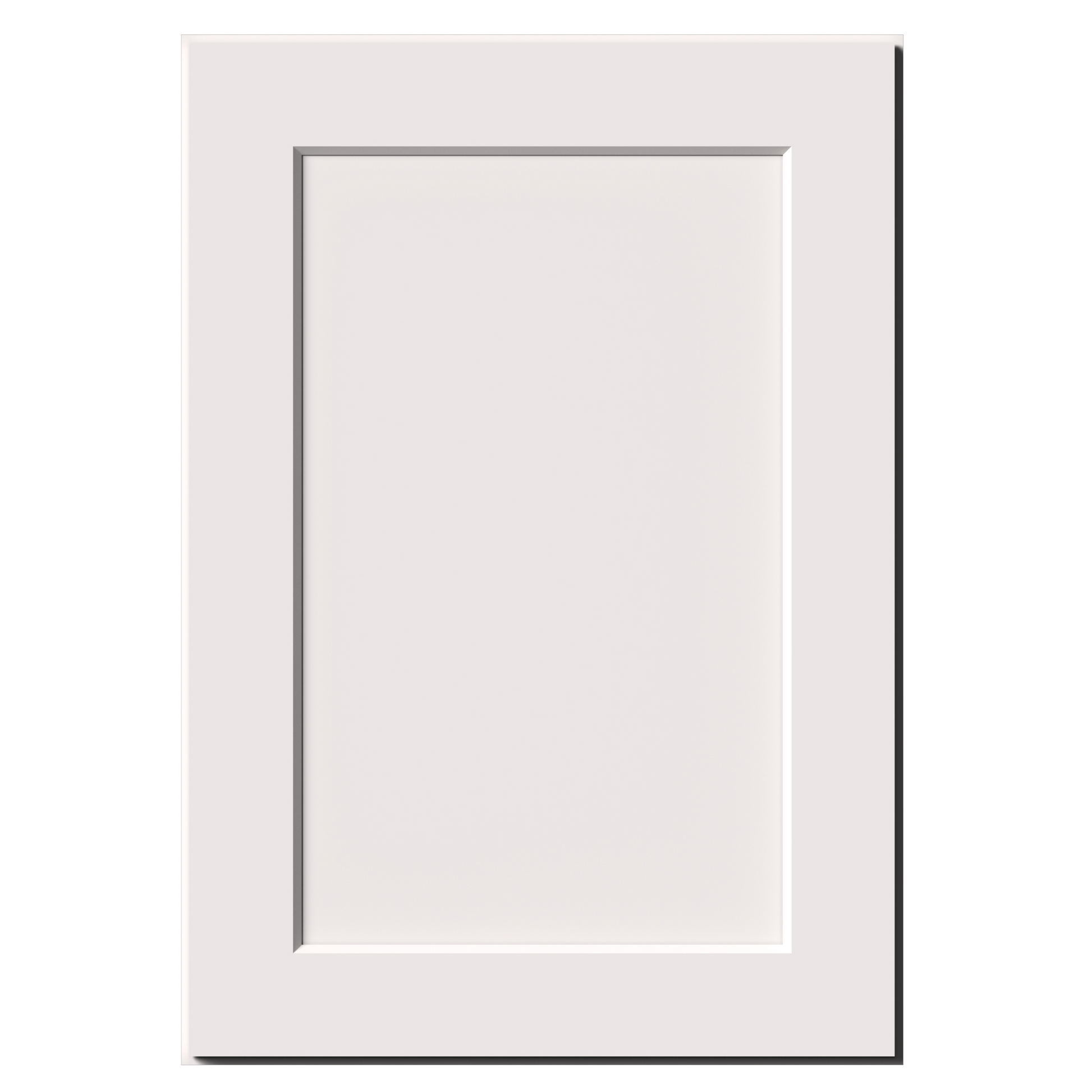 White Shaker RTA 9"W-21"W x 12"D x 30"H/36"H Standard Wall Cabinet with 1 Door and 2 Shelves