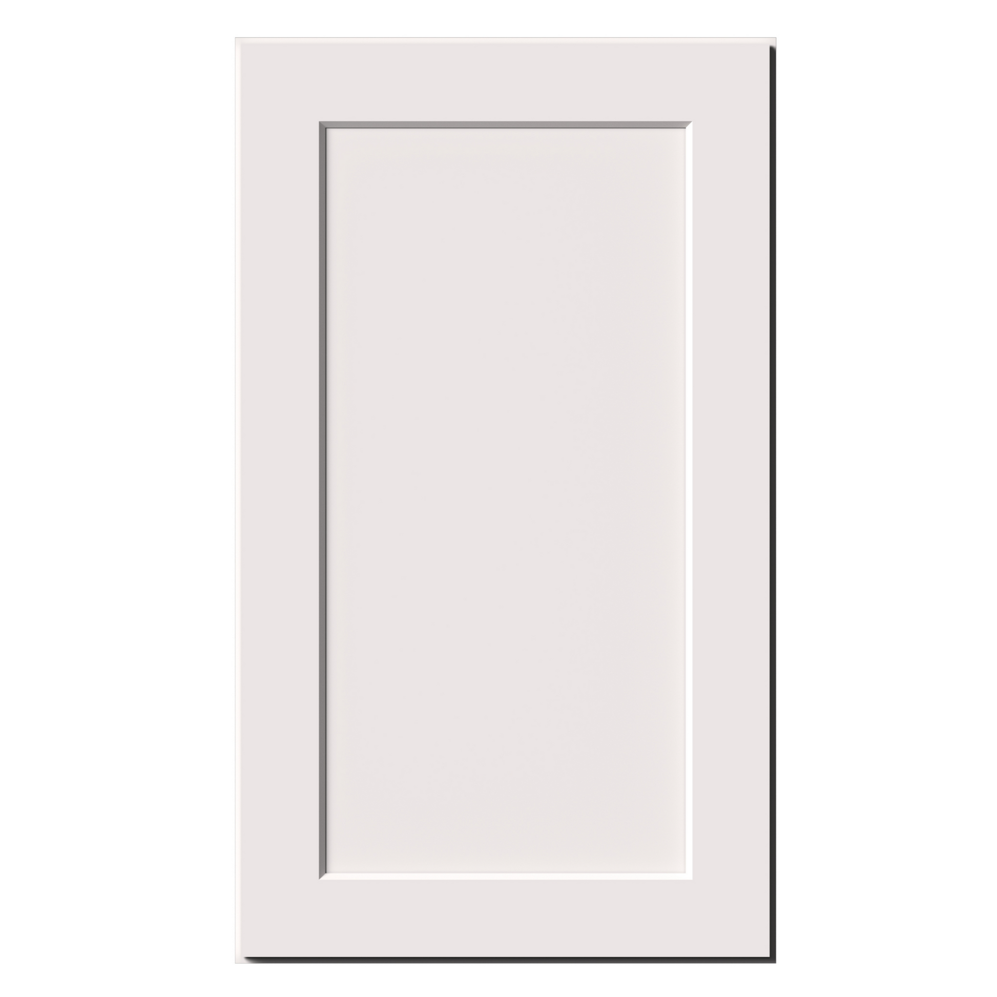 White Shaker RTA 9"W-21"W x 12"D x 30"H/36"H Standard Wall Cabinet with 1 Door and 2 Shelves