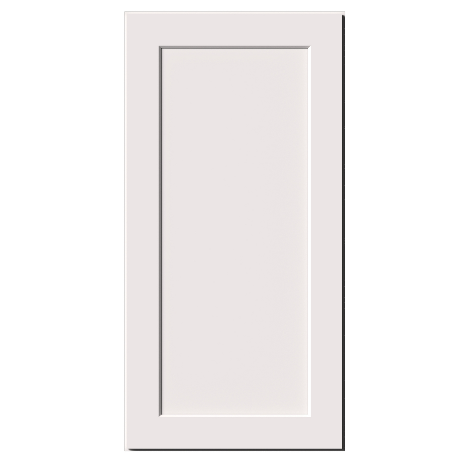 White Shaker RTA 9"W-21"W x 12"D x 42"H Standard Wall Cabinet with 1 Door and 3 Shelves
