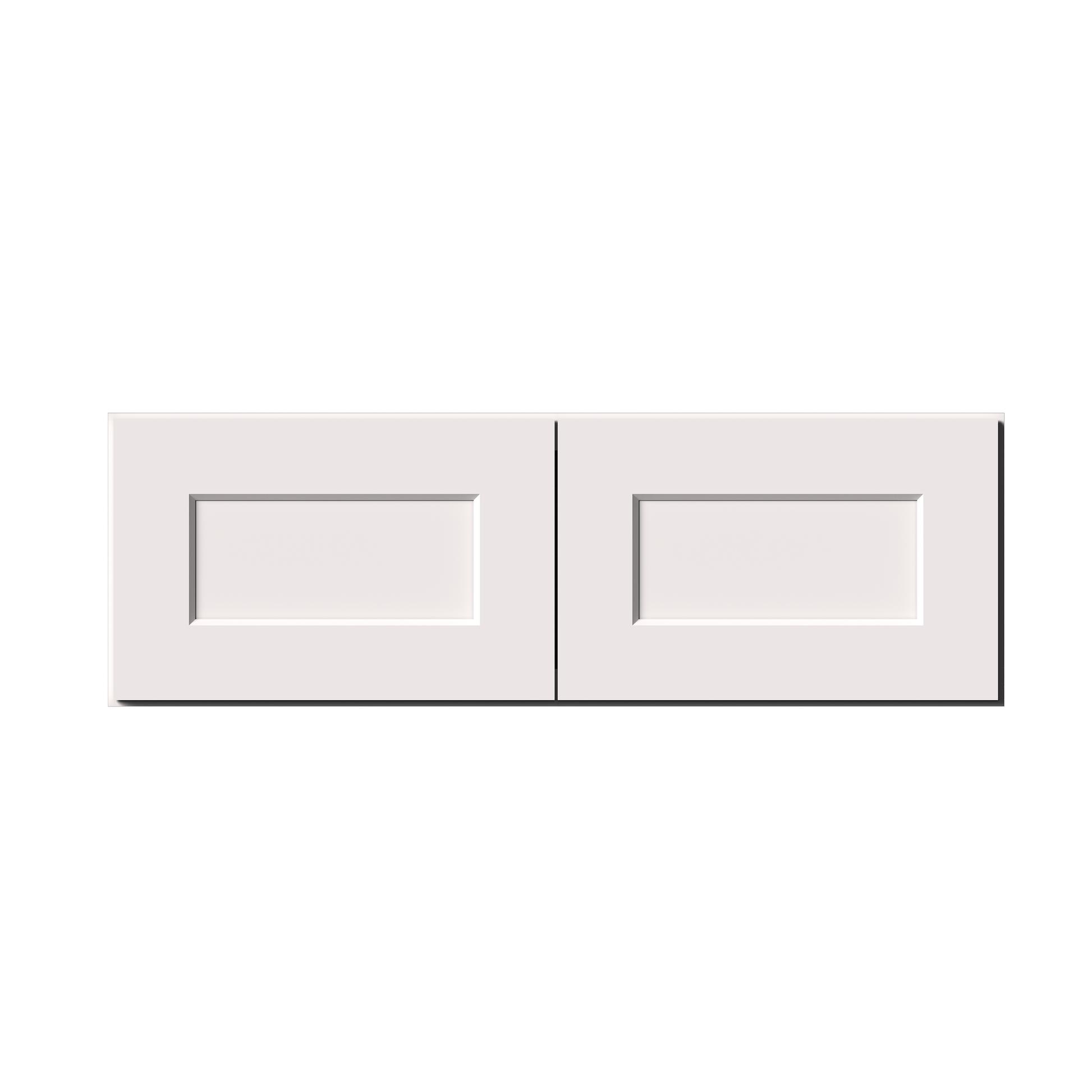 White Shaker RTA 24"W-36"W x 12"D x 12"H/16"H Short Wall Cabinet with 2 Doors