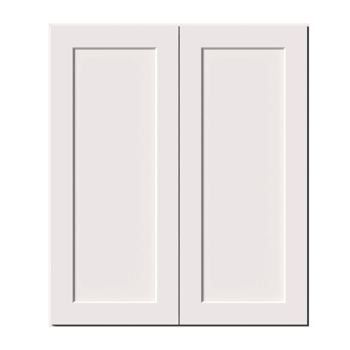 White Shaker RTA 36"W x 12"D x 42"H Standard Wall Cabinet with 2 Doors and 3 Shelves