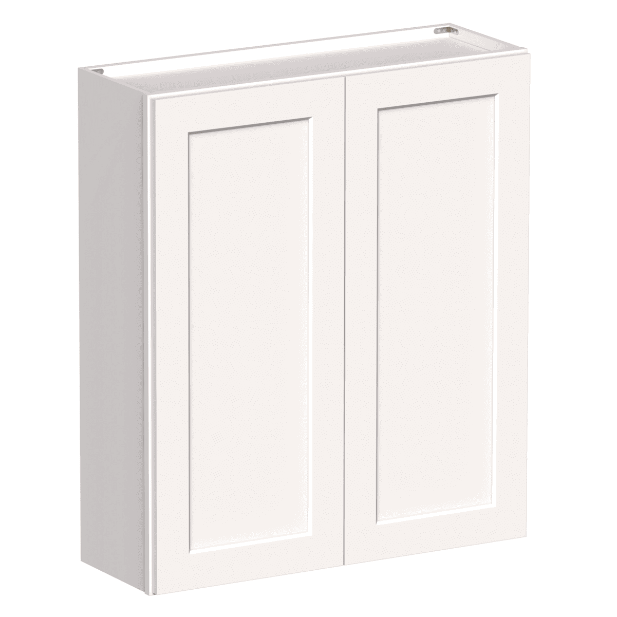 White Shaker RTA 36"W x 12"D x 42"H Standard Wall Cabinet with 2 Doors and 3 Shelves