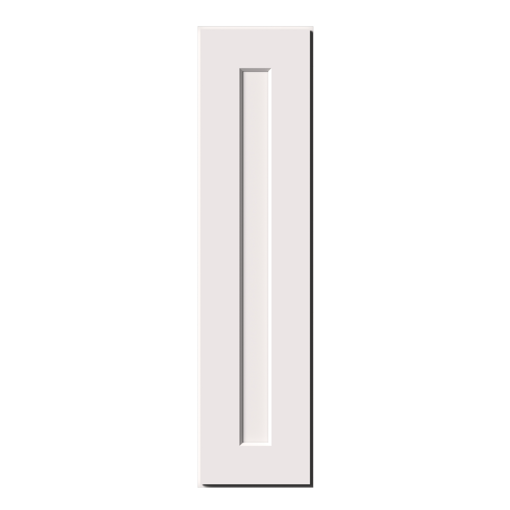 White Shaker RTA 9"W-21"W x 12"D x 30"H/36"H Standard Wall Cabinet with 1 Door and 2 Shelves