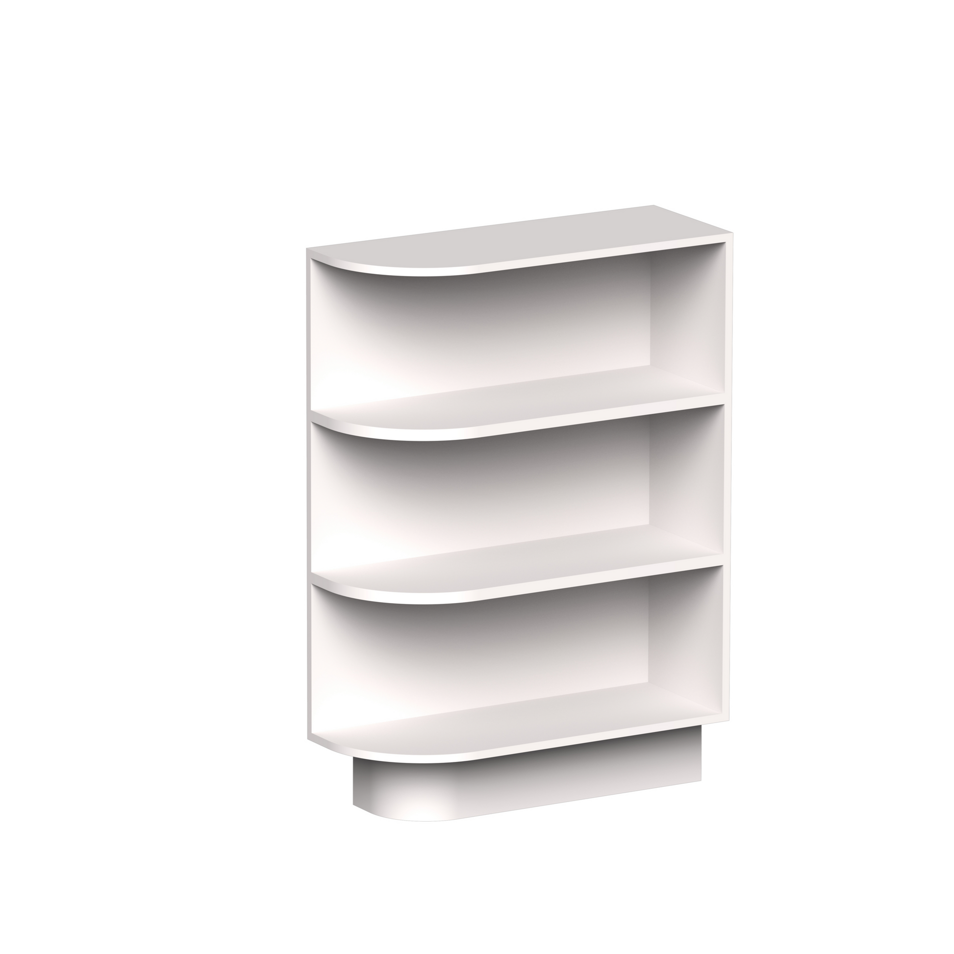White Shaker RTA 9"W x 24"D x 34.5"H Specialty Base Cabinets with 4 Shelves
