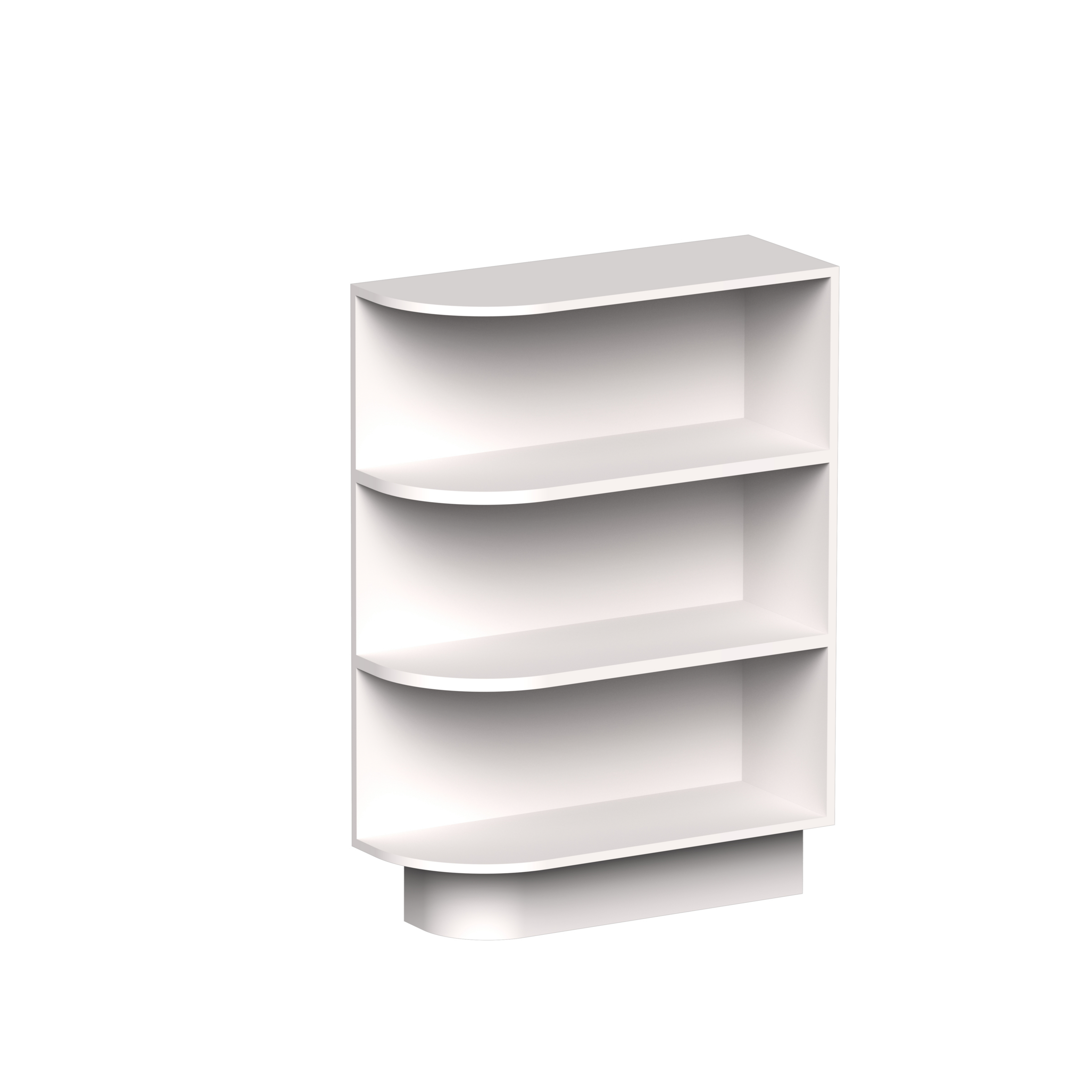 White Shaker RTA 9"W x 24"D x 34.5"H Specialty Base Cabinets with 4 Shelves