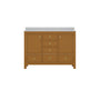 48"/60"/72" Freestanding Bathroom Vanity with Single/Double Sink & Marble Top