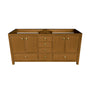 48"/60"/72" Freestanding Bathroom Vanity with Single/Double Sink & Marble Top