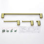 Casainc 4 - Piece Modern Bathroom Hardware Set (Brushed Gold)-CASAINC