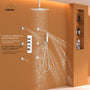 CASAINC Chrome 12 Inch 6-Spray Rainfall Built-In Shower System