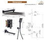 CASAINC Shower System with Rain Shower and Handheld and Tub Faucet Shower Set 