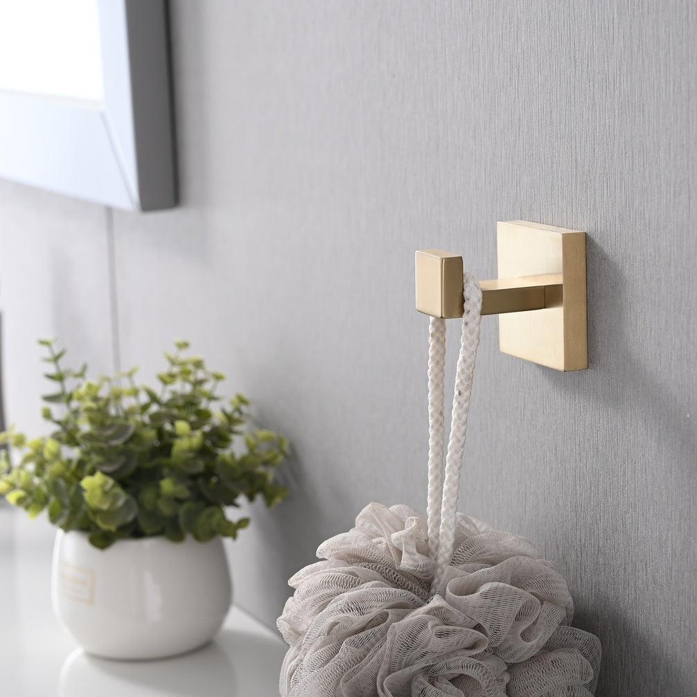 Wall-Mounted Stainless Steel Towel & Coat Hooks for Bathroom Bedroom & Kitchen