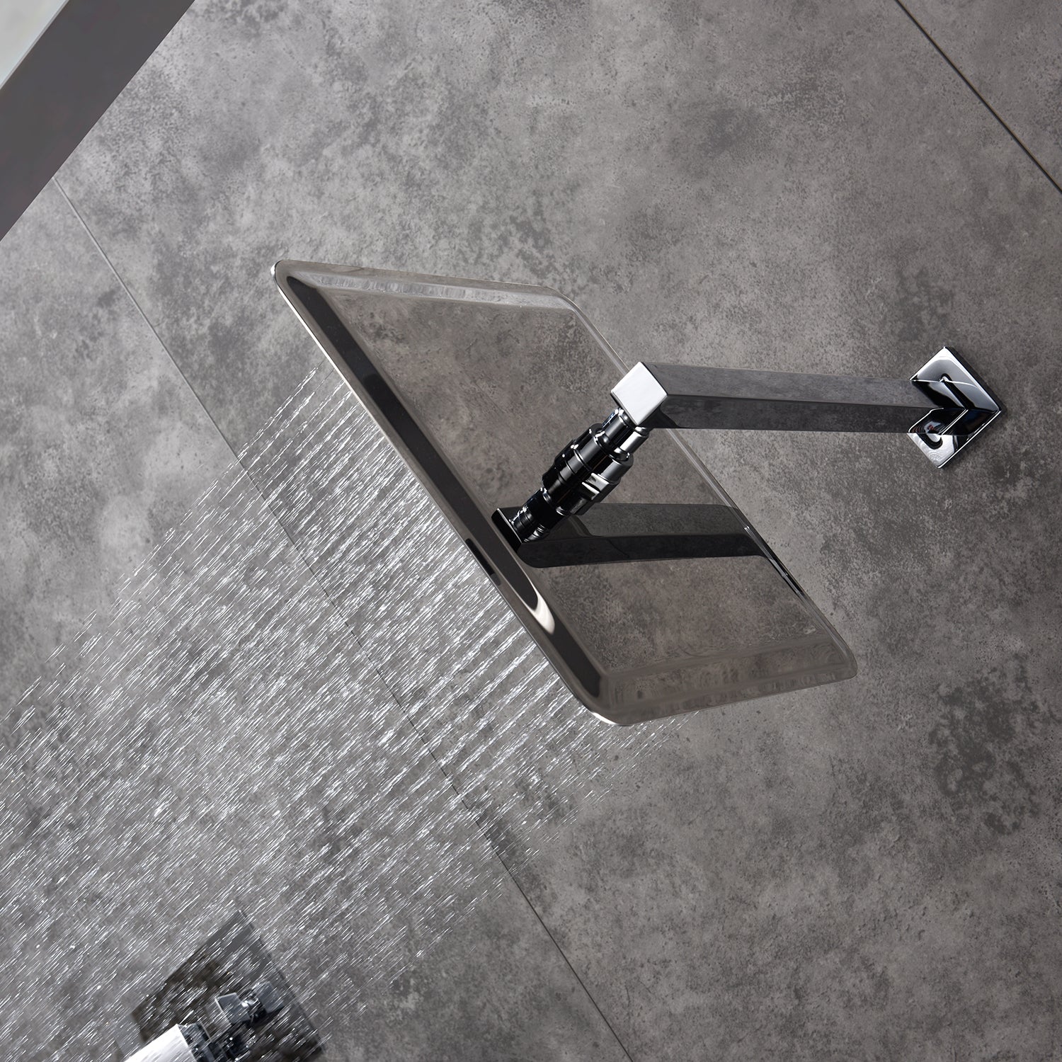 Casainc 2 Function 10" Wall Mounted Dual Shower Heads Shower System In Chrome-CASAINC