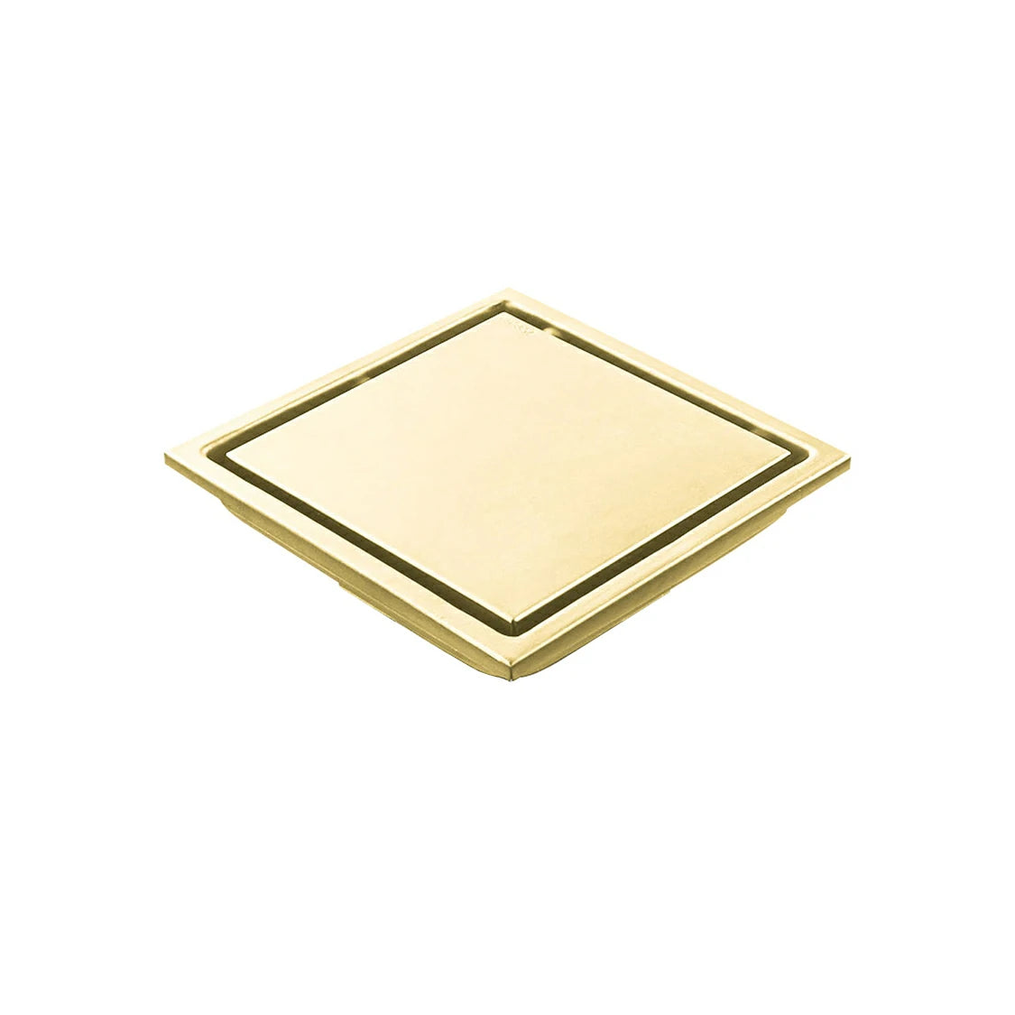 6-Inch Square 304 Stainless Steel Shower Floor Drain with Reversible Tile Insert Cover