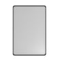 Wall-Mounted Vanity Mirror with Matte Black Metal Frame