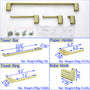 Casainc 4 - Piece Modern Bathroom Hardware Set (Brushed Gold)-CASAINC