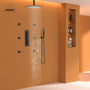 12" Ceiling-Mounted Rainfall Shower System with Handheld & Body Jets