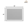 Tempered RGB LED Bathroom Mirror with Smart Controls & Anti-Fog