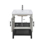 Freestanding Bathroom Vanity with White Ceramic Sink & Hot and Cold Faucet