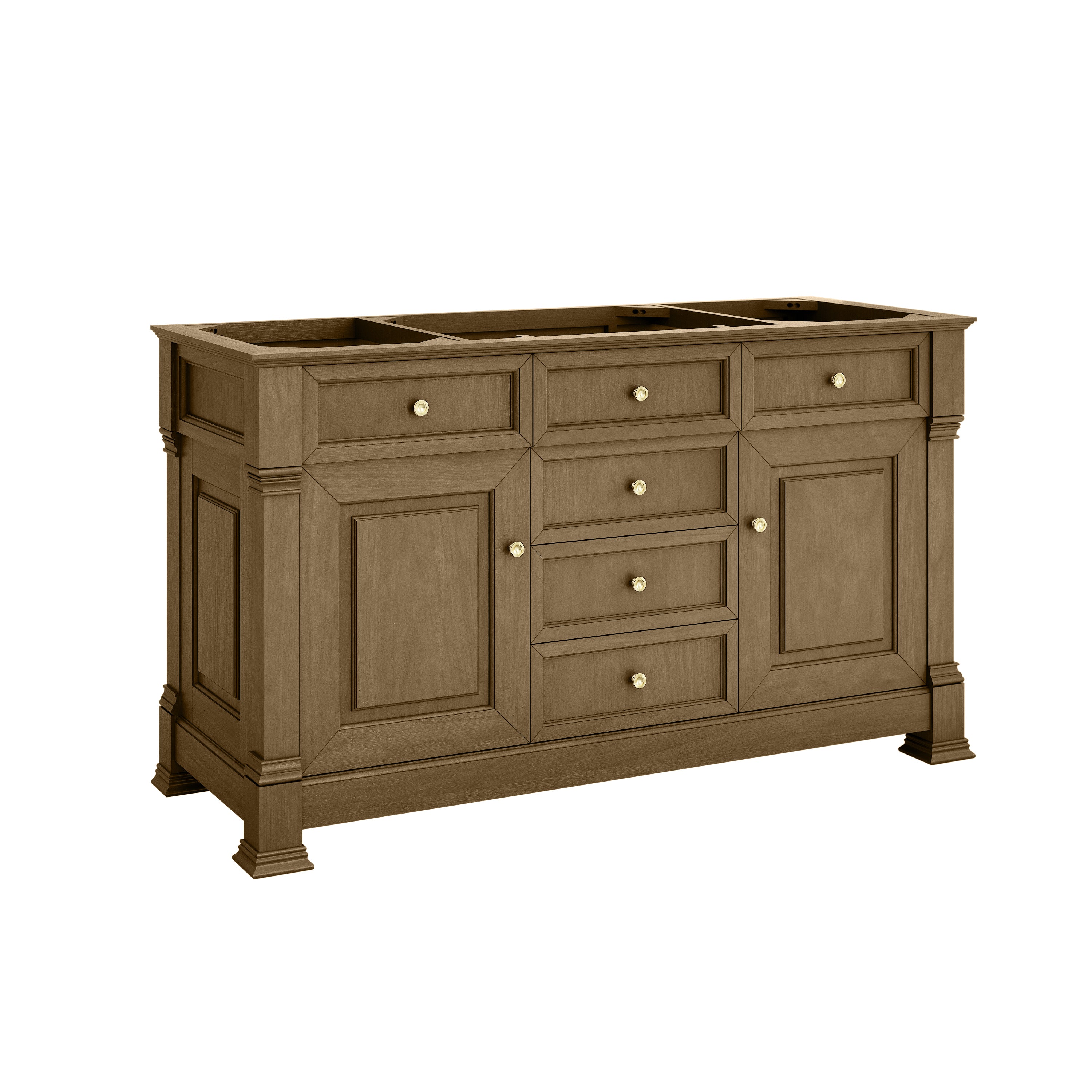 James Martin Brookfield 60" Single Bathroom Vanity, Honey Oak