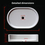 23.6" Natural Marble Vessel Sink with Polished Finish – Real Stone Bathroom Basin in  Beige Gold/White Natural/Gray/Green