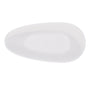 59" Luxury Handcrafted Freestanding Solid Surface Soaking Bathtub in Glossy White