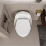 Egg Shape 1-Piece Toilet in Glossy White with 1.28 GPF Single Flush