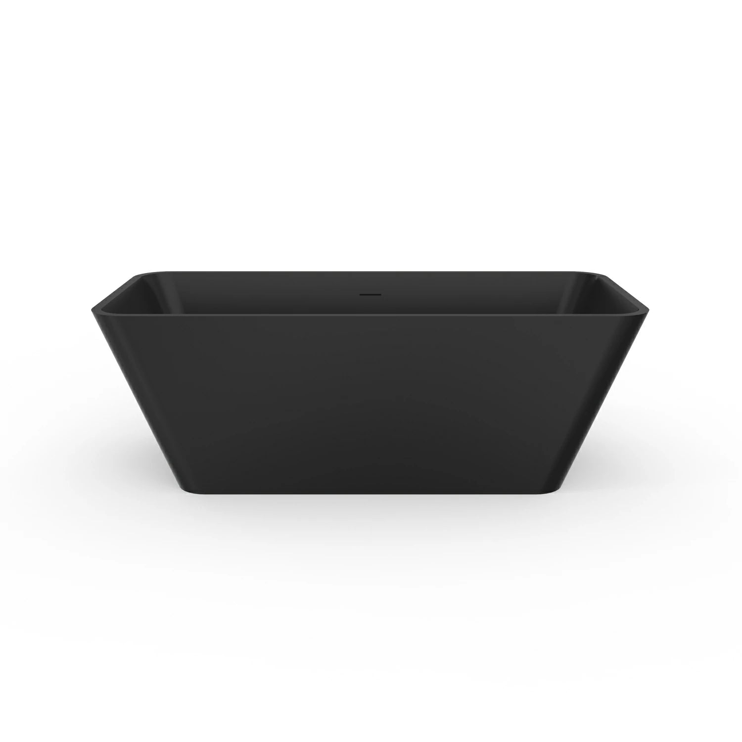 67 Inch Freestanding Solid Surface Soaking Bathtub for Bathroom