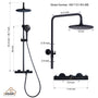 CASAINC 9.5 inch Thermostatic rain shower faucet