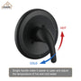 Casainc Matte Black 3-Spray Patterns Built-in Shower System