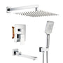 CASAINC Shower System with Rain Shower and Handheld and Tub Faucet Shower Set 