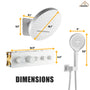 16'' Round Rainfall Multifunctional Shower System With 3-Spray Modes