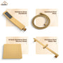 10" Wall Mount Rain Shower Shower System With Hand Shower & Slide Bar