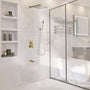 CASAINC 12 inch Wall Mounted Shower System with Bathtub Faucet and Hand Shower