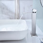 Waterfall Spout Bathroom Faucet,Single Handle Bathroom Vanity Sink Faucet-CASAINC