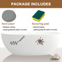 CASAINC 67 Inch Artificial Stone Resin Composite Flatbottom Walk in Bathtub in White 